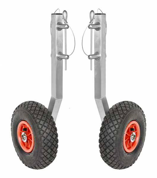 Транцевые колеса съемные на пальцах 260 надувное дно (нерж)