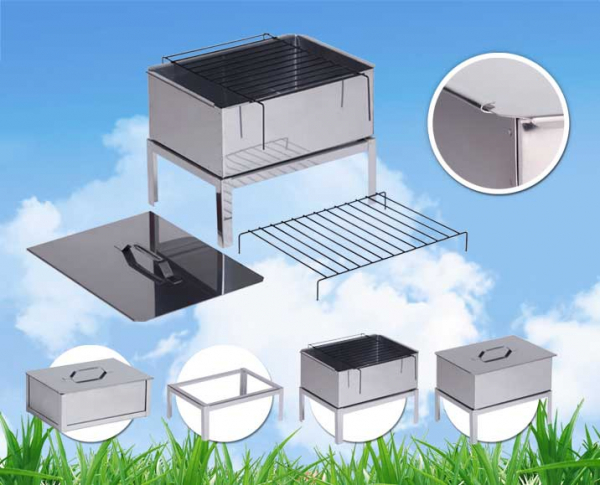 Коптильня двухъярусная Стандарт Плюс с поддоном для сбора жира (ИГ) 480х280х170 (ст. 0,8 мм.) Коптильня двухъярусная Стандарт Плюс с поддоном для сбора жира (ИГ) 480х280х170 (ст. 0,8 мм.)